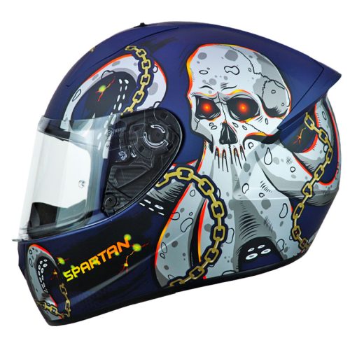 Casco Spartan Stinger Kraken Azul Gris 1 - ZONABIKER LA 21 3
