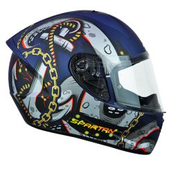 Casco Spartan Stinger Kraken Azul Gris 2 - ZONABIKER LA 21 8