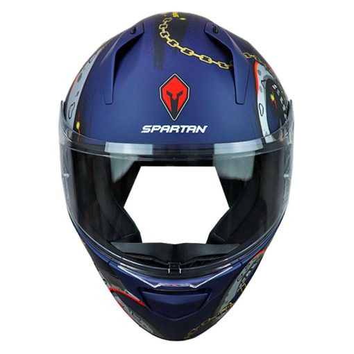 Casco Spartan Stinger Kraken Azul Gris 3 - ZONABIKER LA 21 5
