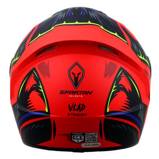Casco Spartan Stinger Vladprint Rojo 4 - ZONABIKER LA 21 6