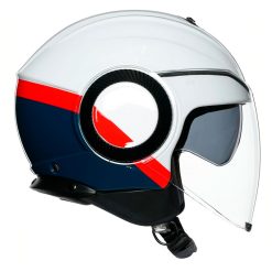 Casco Agv Orbyt Multi Block Blanco Azul Rojo 2 - ZONABIKER LA 21 8