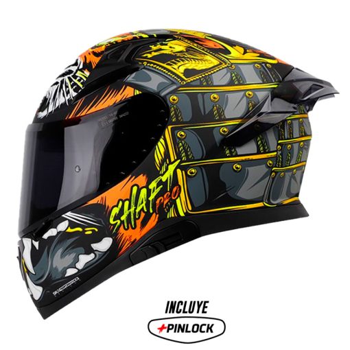 Casco Shaft Pro 612Dv X Tiger Naranja Visor Smoke 1 - ZONABIKER LA 21 3
