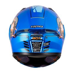 Casco Hro 3420Dv Bot Azul Naranja Visor Smoke 3 - ZONABIKER LA 21 8