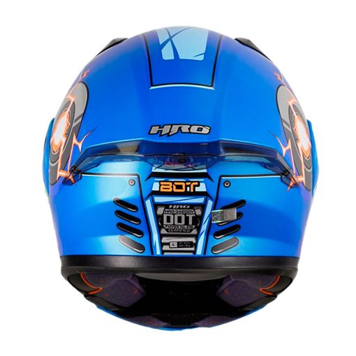 Casco Hro 3420Dv Bot Azul Naranja Visor Smoke 3 - ZONABIKER LA 21 5