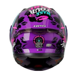 Casco Hro 3420Dv Hybrir Morado Turquesa Visor Smoke 3 - ZONABIKER LA 21 8