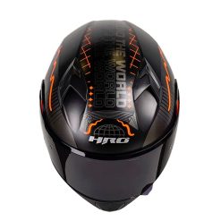 Casco Hro 3420Dv World Wid Naranja Visor Azul 2 - ZONABIKER LA 21 7