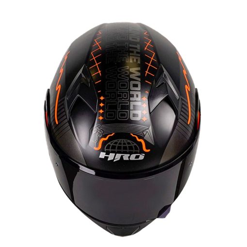 Casco Hro 3420Dv World Wid Naranja Visor Azul 2 - ZONABIKER LA 21 4