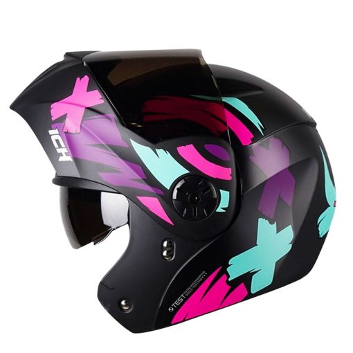 Casco Ich 3110 Brushter Fucsia Visor Smoke 1 - ZONABIKER LA 21 3
