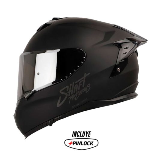 Casco Shaft Pro 610Evo Solid Negro Visor Silver 1 - ZONABIKER LA 21 3