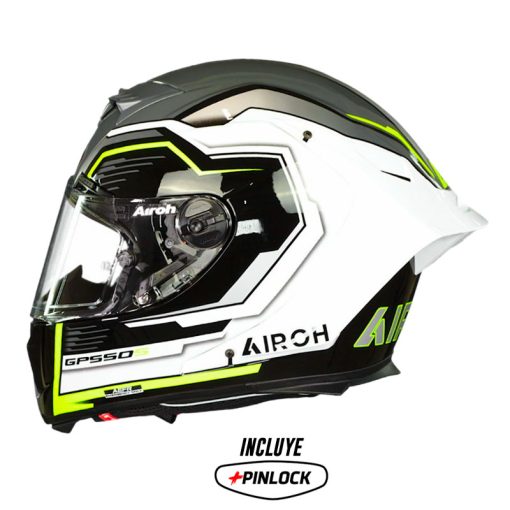 Casco Airoh Gp550 S Rush Blanco Amarillo Gris 1 - ZONABIKER LA 21 3
