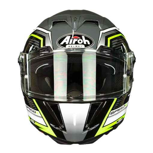 Casco Airoh Gp550 S Rush Blanco Amarillo Gris 3 - ZONABIKER LA 21 5