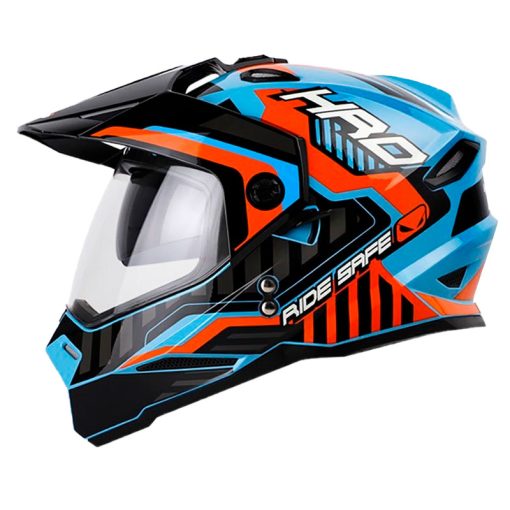 Casco Hro Mx 330Dv Reben Azul Naranja Neon 1 - ZONABIKER LA 21 3