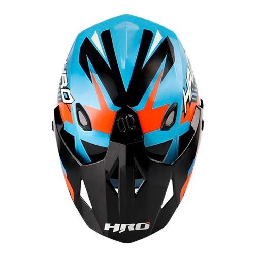 Casco Hro Mx 330Dv Reben Azul Naranja Neon 2 - ZONABIKER LA 21 4