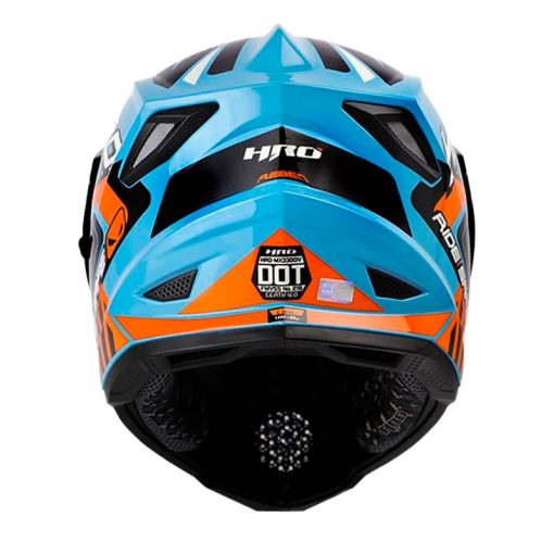 Casco Hro Mx 330Dv Reben Azul Naranja Neon 3 - ZONABIKER LA 21 5