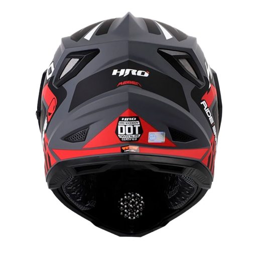 Casco Hro Mx 330Dv Reben Gris Rojo 1 - ZONABIKER LA 21 5