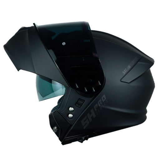 Casco Shaft Pro 4000Dv Solid Negro Visor Smoke 1 - ZONABIKER LA 21 3