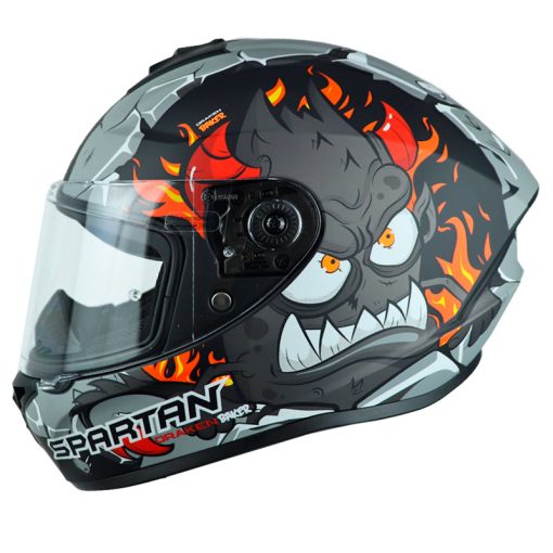 Casco Spartan Draken Baker Negro 1 - ZONABIKER LA 21 3