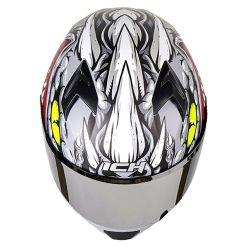 Casco Ich 503Ed Special Alligator Gris Rojo Visor Silver 2 - ZONABIKER LA 21 7