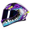 Casco Ich 503Ed Special Alligator Morado Azul Visor Azul 1 - ZONABIKER LA 21 1
