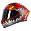 Casco Ich 503Ed Special Alligator Rojo Gris Visor Silver 1 - ZONABIKER LA 21 1