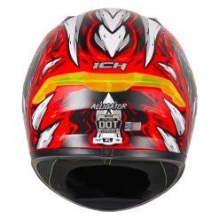 Casco Ich 503Ed Special Alligator Rojo Gris Visor Silver 3 - ZONABIKER LA 21 8