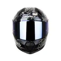 Casco Shaft 560 Evo Rick and Morty Camaleon Blanco Visor Iridium Azul 2 - ZONABIKER LA 21 9