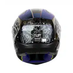 Casco Shaft 560 Evo Rick and Morty Camaleon Blanco Visor Iridium Azul 4 - ZONABIKER LA 21 8