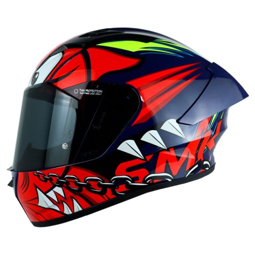 Casco Smk Stellar Monster Azul Rojo 1 - ZONABIKER LA 21 3