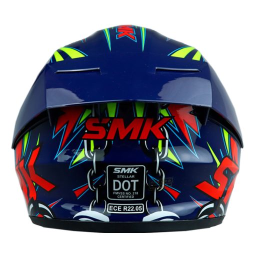 Casco Smk Stellar Monster Azul Rojo 4 - ZONABIKER LA 21 6