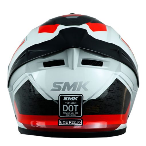 Casco Smk Typhoon Rd1 Blanco Rojo 3 - ZONABIKER LA 21 5