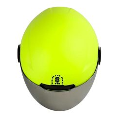 Casco Shaft 212 Solid Amarillo Negro Visor Iridium Silver 2 - ZONABIKER LA 21 7
