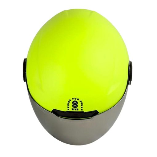 Casco Shaft 212 Solid Amarillo Negro Visor Iridium Silver 2 - ZONABIKER LA 21 4