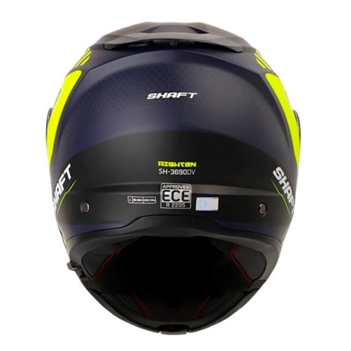 Casco Shaft 3690Dv Righten Azul Navy Amarillo Neon 3 - ZONABIKER LA 21 5