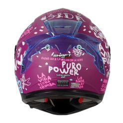 Casco Shaft 610Dv Puro Power Morado Azul Visor Iridium Azul 1 - ZONABIKER LA 21 6