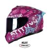 Casco Shaft 610Dv Puro Power Morado Azul Visor Iridium Azul 11 - ZONABIKER LA 21 1