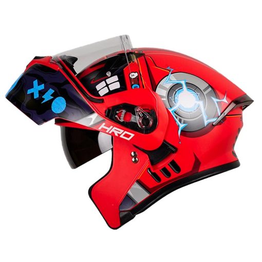 Casco Hro 3420Dv Bot Rojo Azul 3 - ZONABIKER LA 21 3