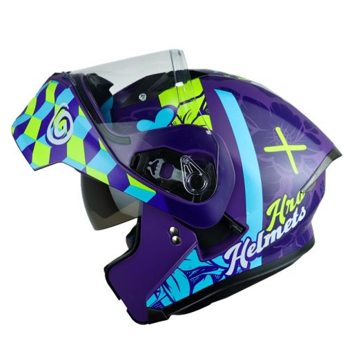 Casco Hro 3420Dv Hybrir Morado Azul 1 - ZONABIKER LA 21 3