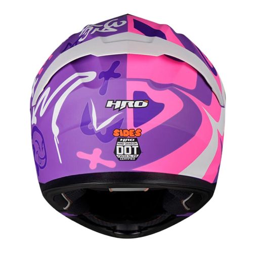 Casco Hro 3440Dv Sides Morado Blanco Iridium Morado 3 - ZONABIKER LA 21 5