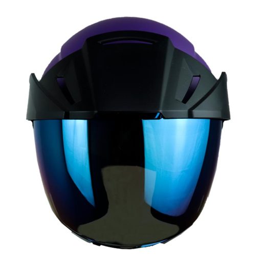 Casco Ich 102 Especial Solid Evo Morado Blanco Visor Azul 2 - ZONABIKER LA 21 4