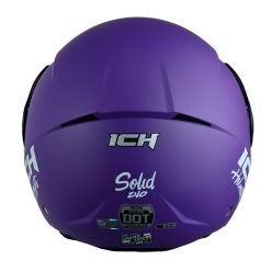 Casco Ich 102 Especial Solid Evo Morado Blanco Visor Azul 3 - ZONABIKER LA 21 8