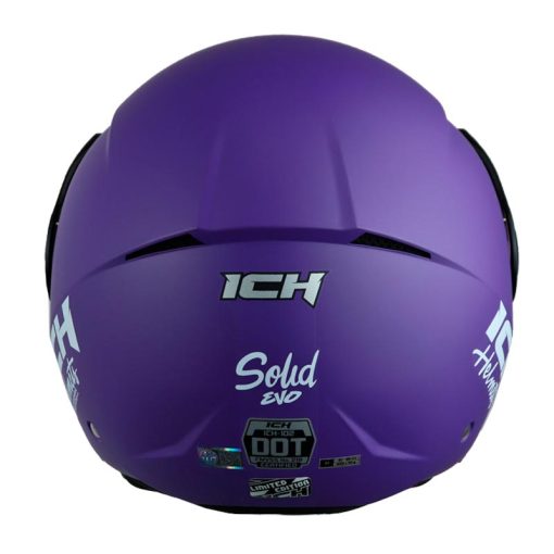 Casco Ich 102 Especial Solid Evo Morado Blanco Visor Azul 3 - ZONABIKER LA 21 5