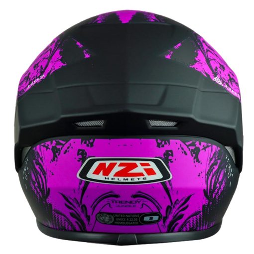 Casco Nzi Trendy Jumgle Negro Morado 3 - ZONABIKER LA 21 5