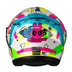 Casco Shaft 226sp PowerFull Blanco Full Color Visor Azul 3 - ZONABIKER LA 21 9