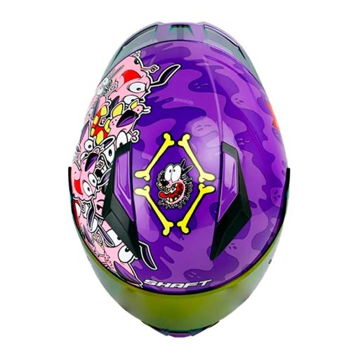 Casco Shaft 582Sp Evo Courage Morado Rosado Visor Iridium Morado 2 - ZONABIKER LA 21 5