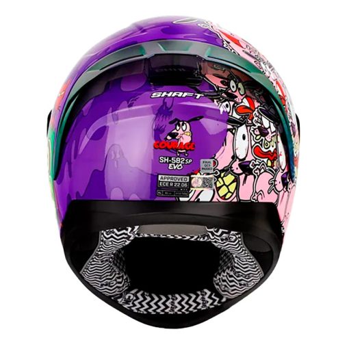 Casco Shaft 582Sp Evo Courage Morado Rosado Visor Iridium Morado 4 - ZONABIKER LA 21 6