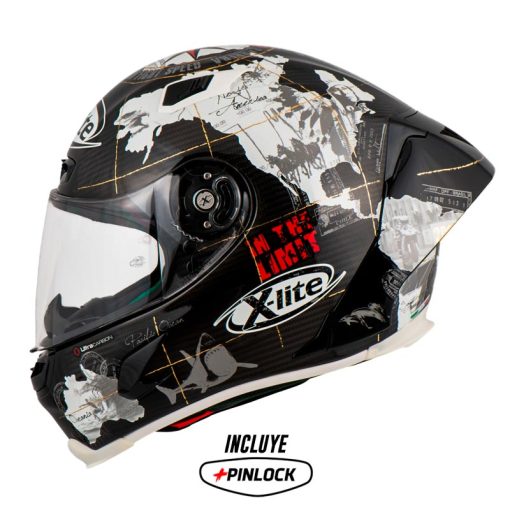 Casco Xlite X 803rs Ultra Carbon Checa Negro Blanco 1 - ZONABIKER LA 21 3