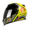 Casco Shaft 502 Amarillo Gris Visor Silver 1 - ZONABIKER LA 21 1