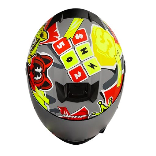 Casco Shaft 502 Print Nardo Amarillo Visor Silver 2 - ZONABIKER LA 21 4