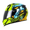 Casco Shaft 502 Smiley Negro Amarillo Visor Silver 1 - ZONABIKER LA 21 1