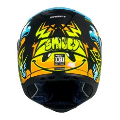 Casco Shaft 502 Smiley Negro Amarillo Visor Silver 3 - ZONABIKER LA 21 8